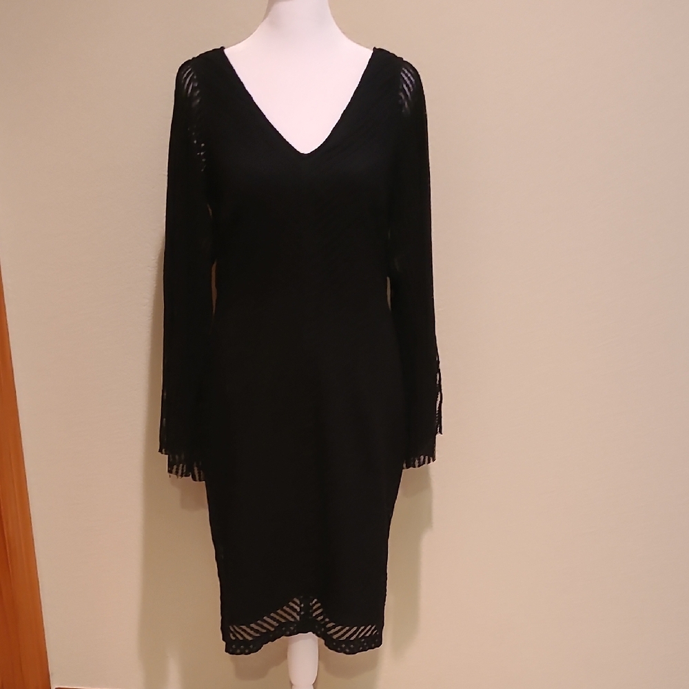 Marc New York Black Long Sleeve Dress Size 10
